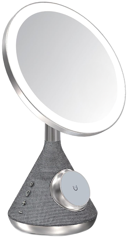 SenCiciMen Multi Functional Mirror with Speaker and Magsafe Charger (SCMW02243) Silver