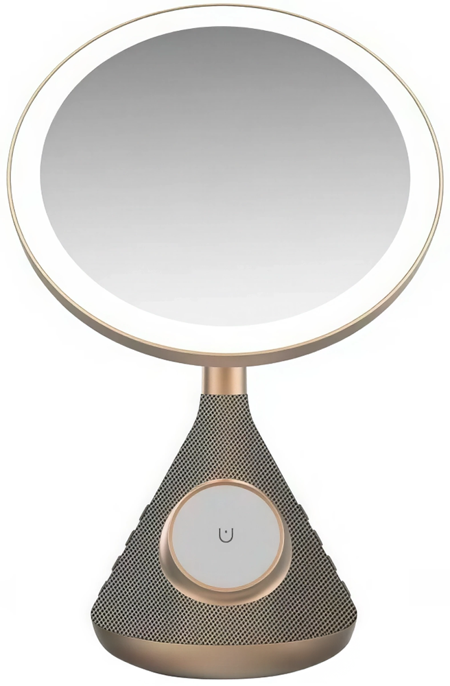 SenCiciMen Multi Functional Mirror with Speaker and Magsafe Charger (SCMW02243) Gold