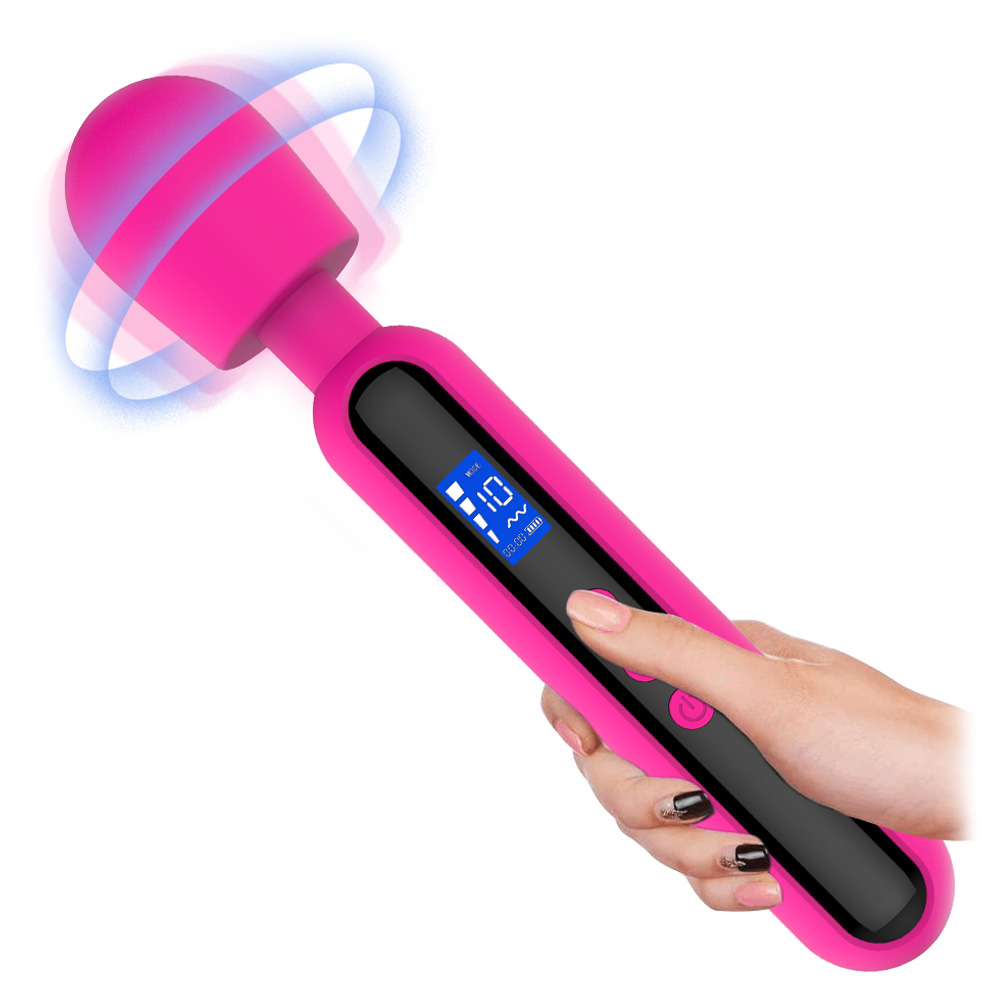 Вибратор LCD AV Medium Size (HW-339) Pink