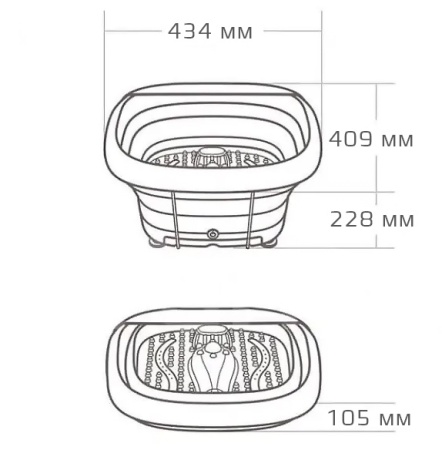 Массажер Xiaomi Leravan Folding Massage Foot Bath Pink (LF-ZP008)