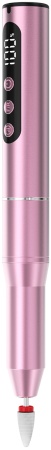 SenCiciMen Cordless Portable Electric Nail Drill 16000 RPM 11 Grinding Heads (VC-21) Pink