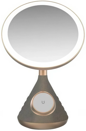 SenCiciMen Multi Functional Mirror with Speaker and Magsafe Charger (SCMW02243) Gold
