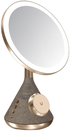 SenCiciMen Multi Functional Mirror with Speaker and Magsafe Charger (SCMW02243) Gold
