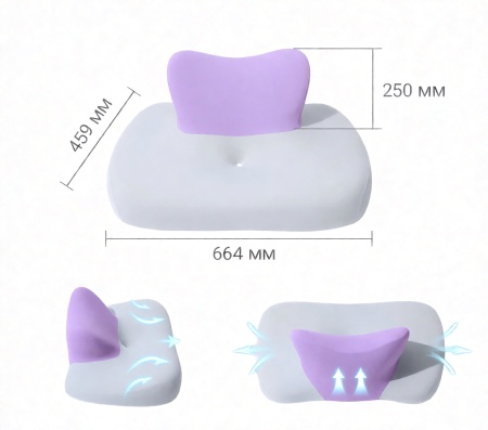 SenCiciMen Orthopedic Pillow BC092 Purple