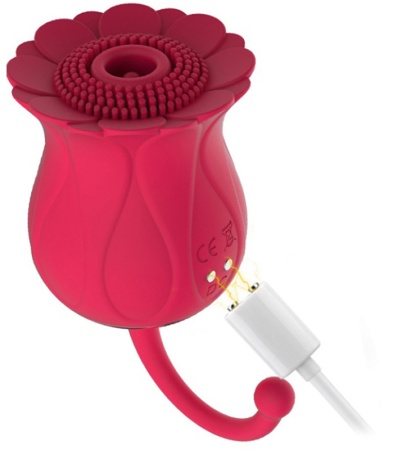 Вибратор Sunflower Sucker (HW-317) Red