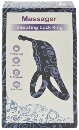 Вибратор SenCiciMen Two-Section Sperm Lock Ring (SCMHW-499) Black